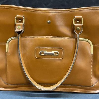 Tan Faux Leather Handbag
