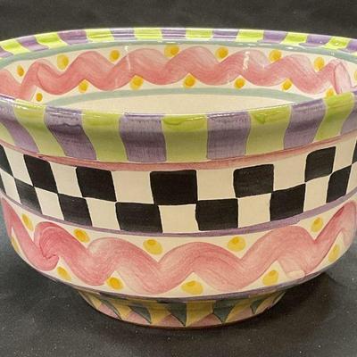 Mackenzie Childs Piccadilly Terracotta Bowl
