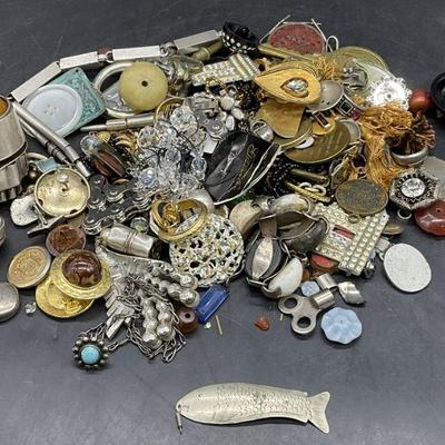 Jewelry Makers Lot, Sterling, Stones, Components +
