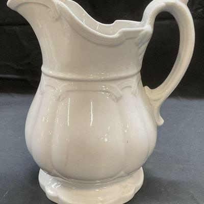 Antique John Alcock Ironstone Pitcher, England
