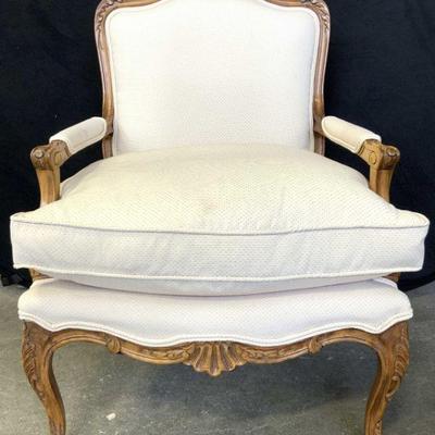 LOUIS XV Style Walnut Fauteuil Armchair
