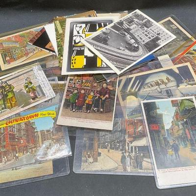 Group Lot Antique & Vintage Postcards, Chinatown
