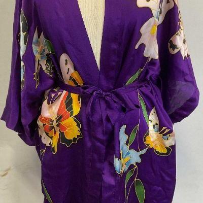 Xiuzhen Purple Butterfly Silk Robe
