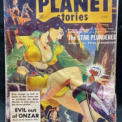 1952 Planet Stories Magazine, Science Fiction
