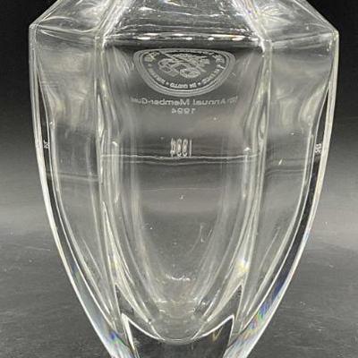 WATERFORD Signed Engraved Crystal Vase

