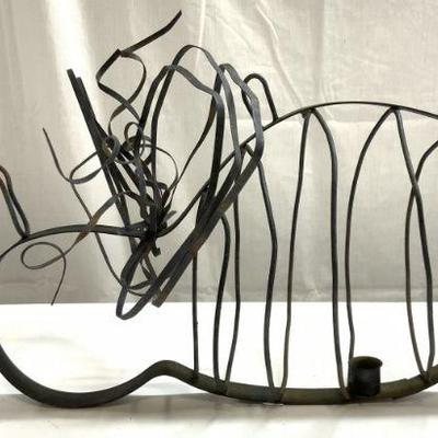 Vintage Hanging Metal Bumblebee Candle Holder
