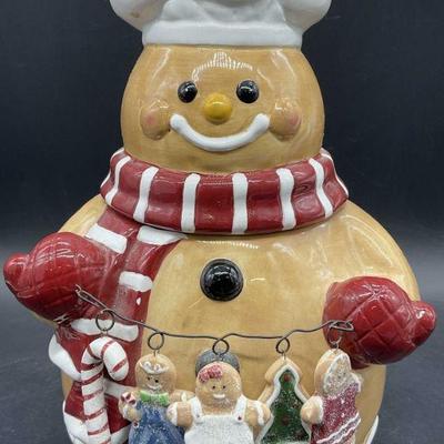 AGC INC. GINGERBREAD LANE Ceramic Cookie Jar
