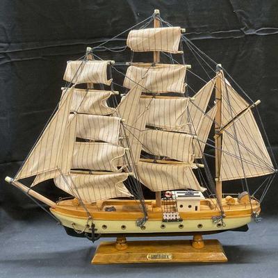 Vintage Gorch Flock Sailing Ship Model
