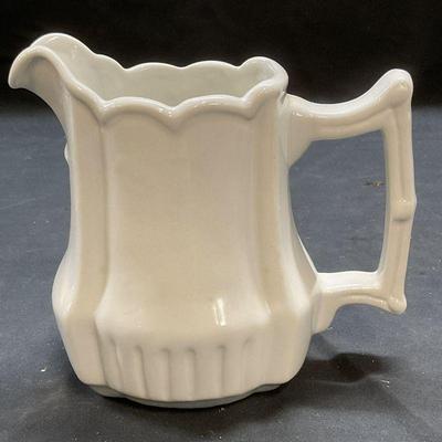 Twos Company Vintage China White Pitcher
