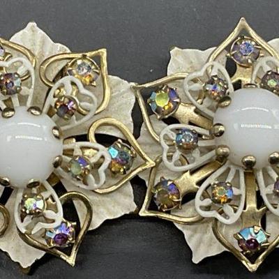 KRAMER Vintage Aurora Borealis Crystal Earrings
