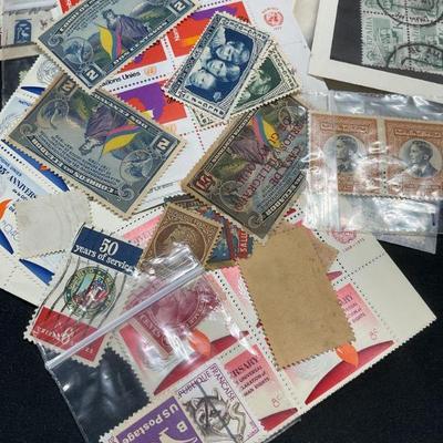 Group Lot 100+ Vintage Stamps & More
