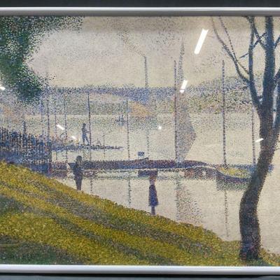 Framed 1987 Met Museum Impressionism Poster
