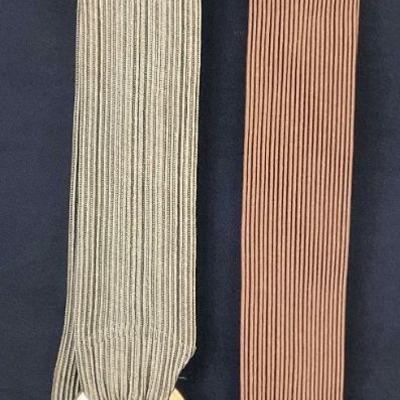 Lot 2 VECCHI ITALY & COLLEZIONE USA Fabric Belts
