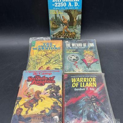 Lot 5 Vintage Science Fiction Adventure Books
