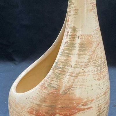 MCM Vintage Art Pottery Teardrop Vase Planter
