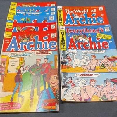 Group Lot Archie Series Comic Books 1969
