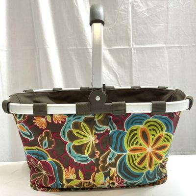 REISENTHEL Floral Canvas Basket W Handle

