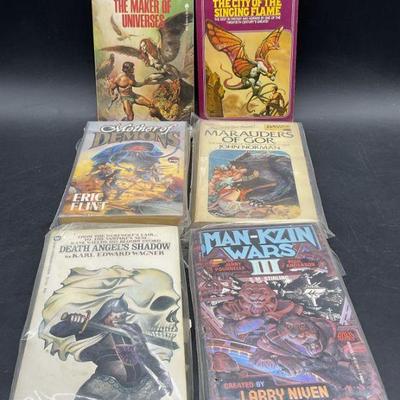 Lot6 Vintage Science Fiction Paperback Books 1965+
