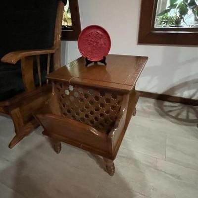 Magazine Rack End Table