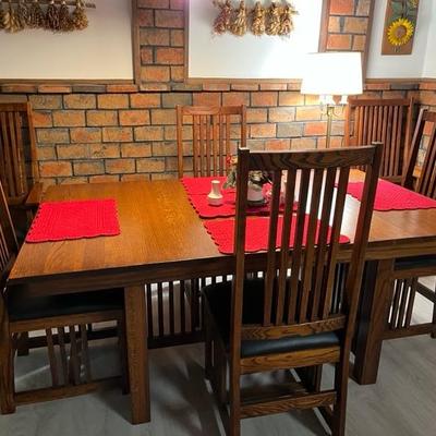 Dining Table and Six Chairs