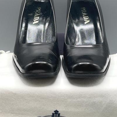 Prada Calzature Donna In Pelle Block Heels 
