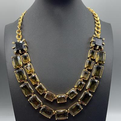 Kate Spade Double Jewel Blocks Necklace 