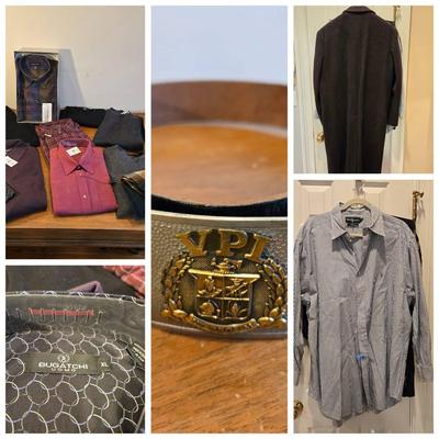 Mens Designer Fashions Coat, Ties, Shirts, Hats, Cashmere 