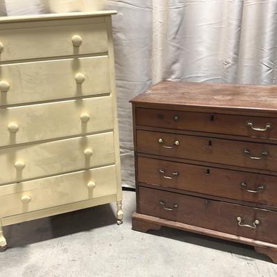 Two Vintage Bedroom Chests