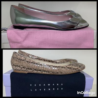 Vera Wang Lavender And Isaac Mizrahi Flats 