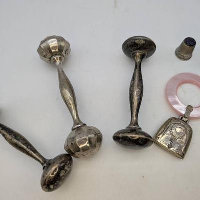 Sterling Silver Rattles & Thimbles