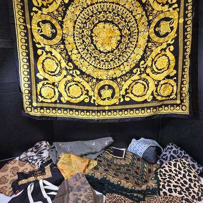 Designer Scarves, Calvin Klein, Leopard Prints