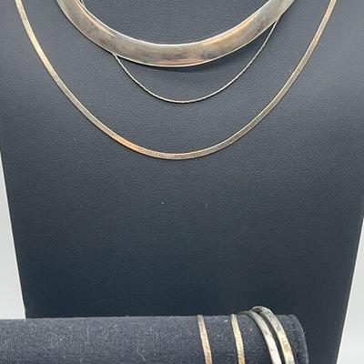 Sterling Silver, Choker, Bracelets, Necklaces 