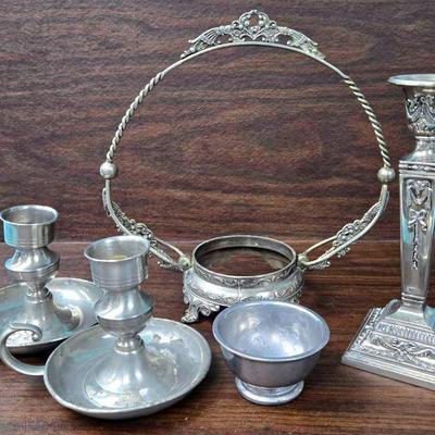 Silver-plated Candlesticks and More