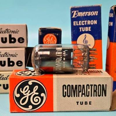 "GE," "Emerson" TV and Radio Tubes