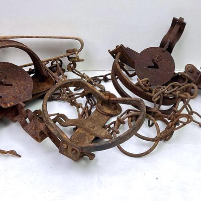 Antique Spring Traps and More