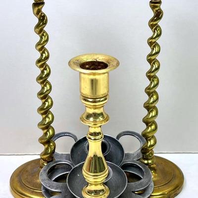 “Baldwin” Brass Candle Holders and More