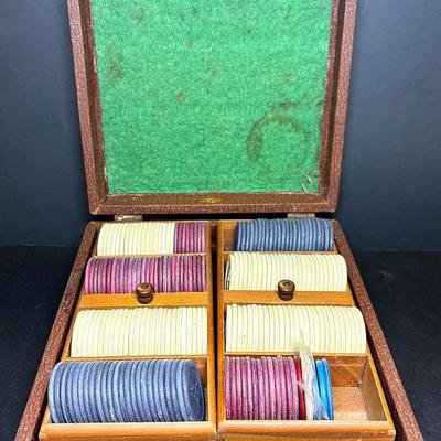 Vintage Lowe Clay Horse & Jockey Bakelite Poker Set 