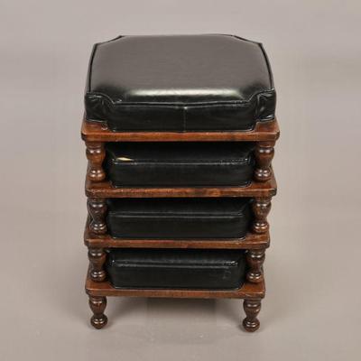 Mid-Century stacking footstools