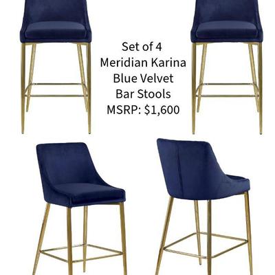 Meridian "Karina" 4 bar stools
