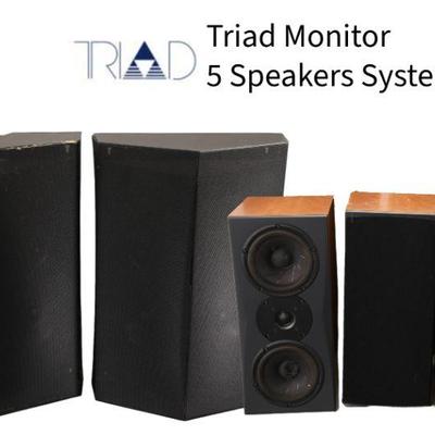 Triad Monitor speakers