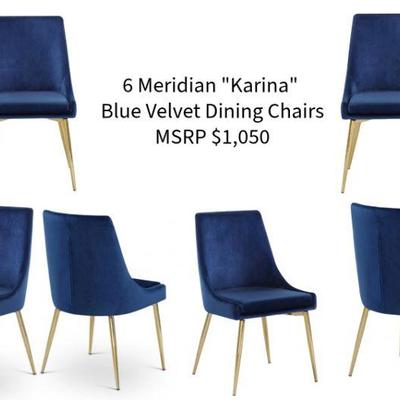 Meridian "Karina" 6 Dining chairs