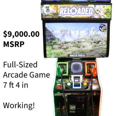 Big Buck Hunter Reloaded Arcade Game- like new with extras- works!