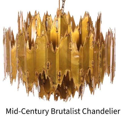 Mid-Century Modern Torch Cut Chandelier
