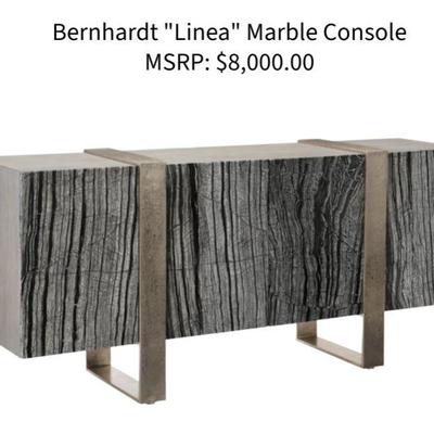 Bernhardt "Linea" marble console