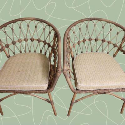MCM Bamboo club chairs