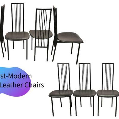 8 Post Modern dining Chairs