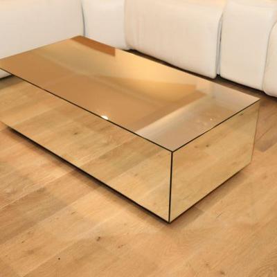 Glam mirrored coffee table