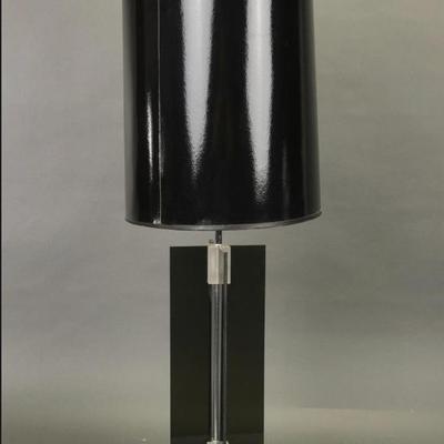 Lucite and chrome large MCM lamp