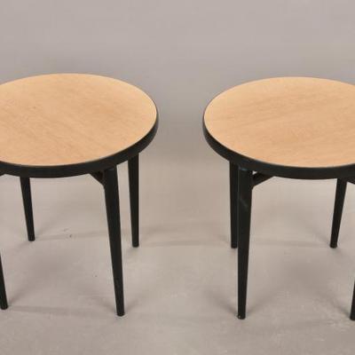 MCM round end tables