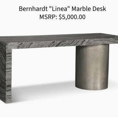 Bernhardt "Linea" marble desk